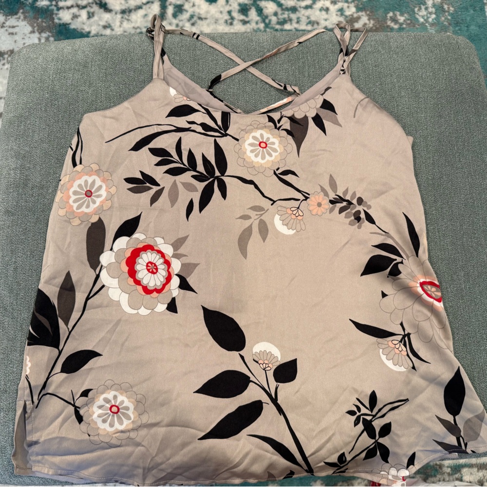 LOFT Flower Print Tank Top